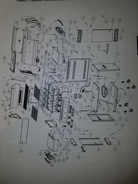 Napoleon Prestige 500 grill parts diagram