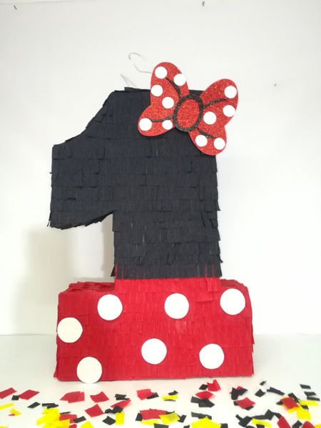 Mickey Mouse number 1 pinata, Ready to ship Mickey Mouse , Mickey Mouse  party decoration. Mickey Mouse birthday party. Mickey Mouse birthday party.