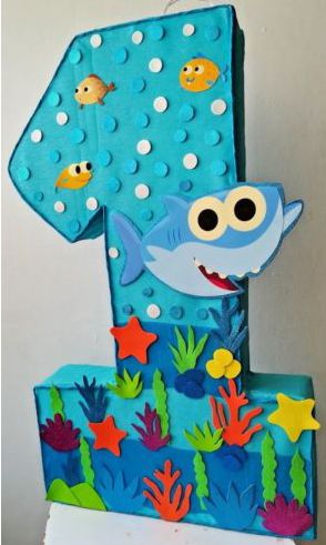 Shark Pinata Birthday Party Supplies