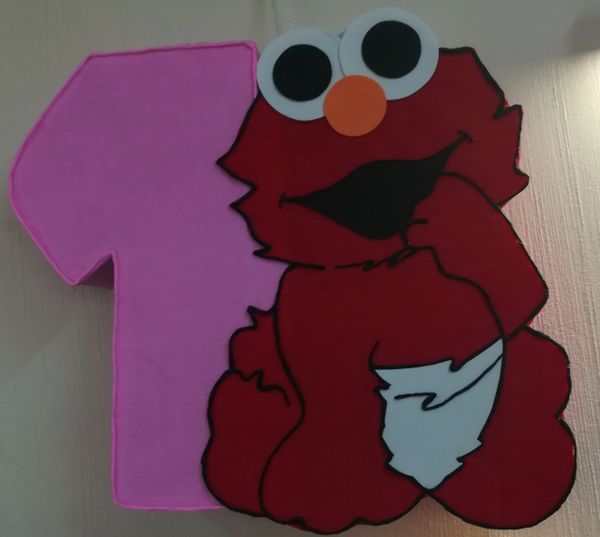 Baby Pink Elmo Pinata First Birthday Elmo Party Theme Baby Elmo Aldi My Shop Party Supplies