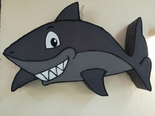 Shark pinata, under the sea birthday party