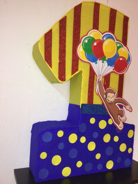 Pinata Inspired Curious Monkeys Curious George Decor Party Game
