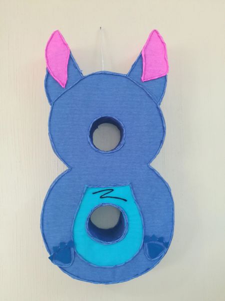 Stitch themed pinata, birthday party, Stitch party, Stitch pinata