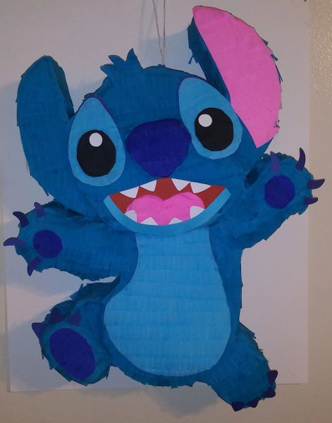 Stitch Pinata. Inspired. Lilo and stitch Birthday. Stitch Decora