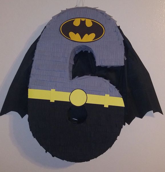 batman number 6 pinata, batman birthday party batman super hero p | Aldi My  Shop party supplies