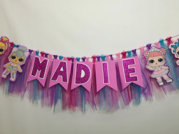 Lol Dolls banner Tassel Garland, baby dolls | Aldi My Shop party supplies