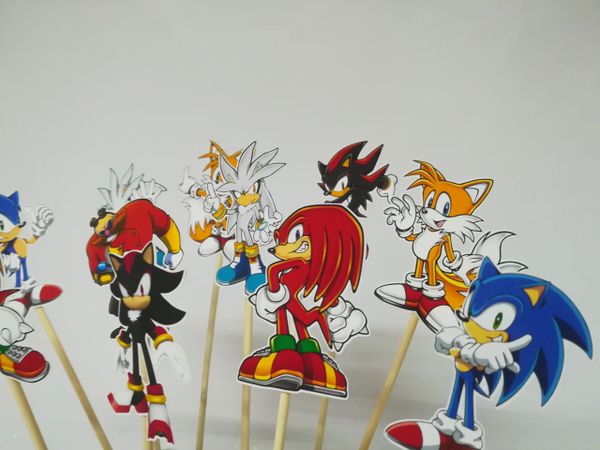Sonic cupcake topper, party solution decoration, | Aldi My Shop party