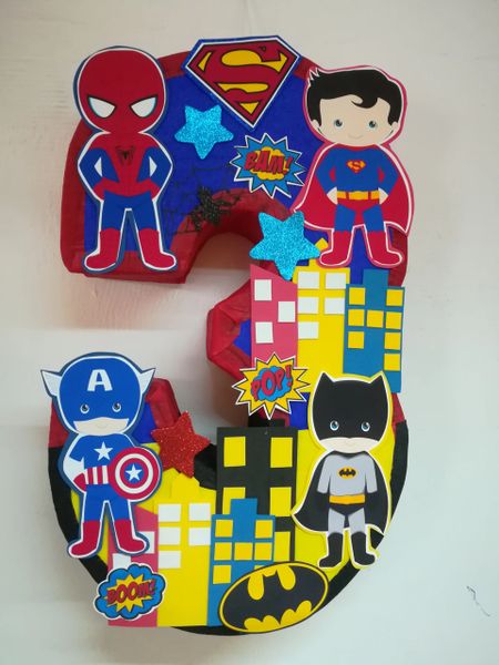 Buy PINATA DC Super Hero Girls /Piñata Hand Crafted 26x26x12[Holds 2-3  Lb. Of Candy][For Any Occasion][Supergirl,Wonder women, Batgirl] Online at  desertcartIsrael