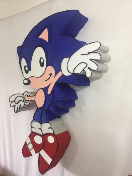 Sonic pinata-sonic party- sonic theme- party decorations