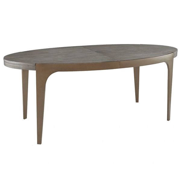 OMP121064100038 Dining Table Gray /Antique Bronze