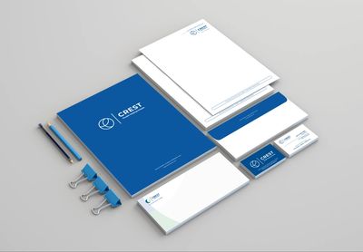 Custom Stationary with folder, envelope, business cards and letterhead