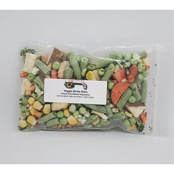 Maize's Mix Specialty Mix ~ Organic Freeze Dried Chop for Pet Birds &  Parrots ~ Freeze Dried Parrot Food ~ Fruit and Vegetables for Birds