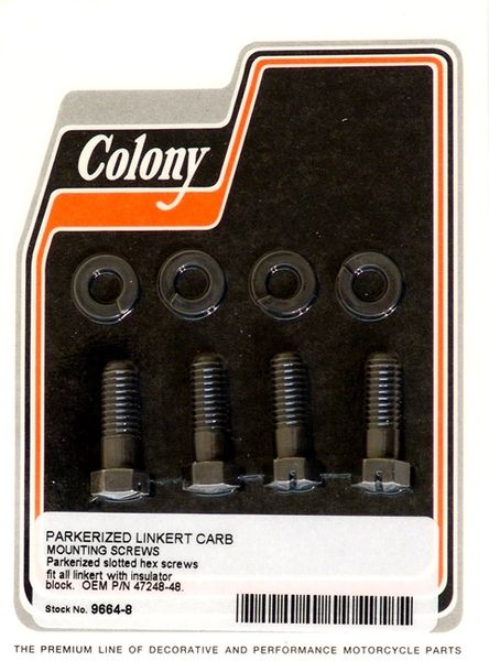Harley Linkert Carb Screw Park 27424-48 Colony 9664-8