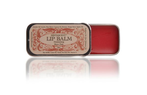 LIP BALM TRAVEL TIN BY HINTASCENT - .15 OZ + YOUNG LIVING ESSENTIAL OILS