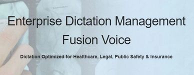 Fusion Voice, Dictation System, Transcription system, digital dictation system, medical dictation,
