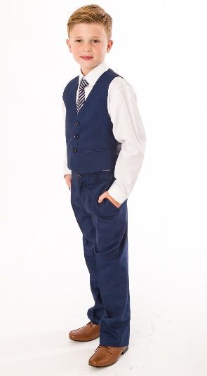 Boys 5 Piece Suit Royal Blue – Occasionwear for Kids