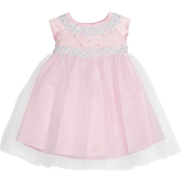 Baby Pink Victoria Pearl Beaded Baby Girls Dress by Sevva 3800 ...