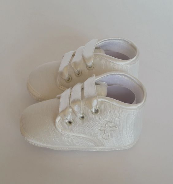 Ivory hotsell christening shoes