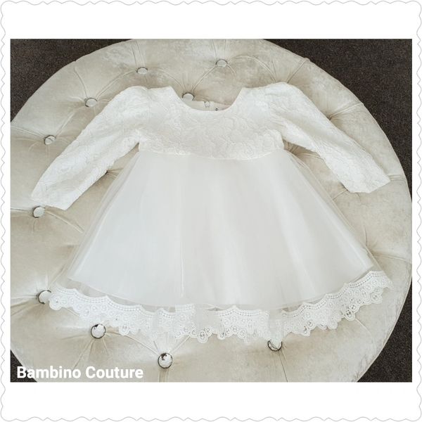 Long sleeve clearance white dress baby