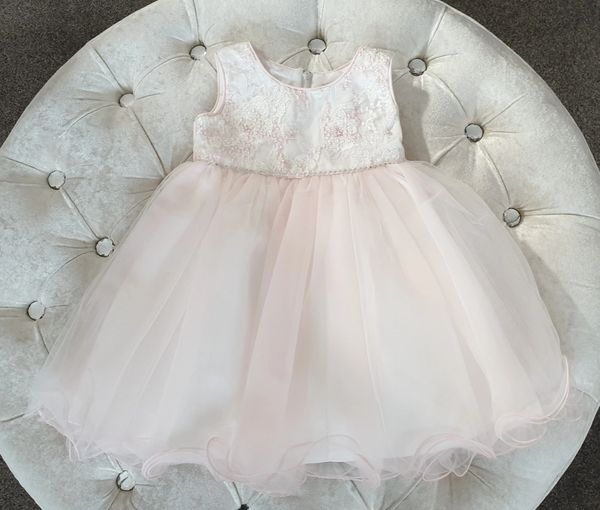 Baby Toddler Younger Girls Daisy Dress by Sevva Pale Pink Children