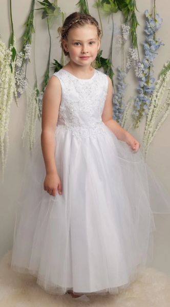 Lace and tulle store flower girl dress