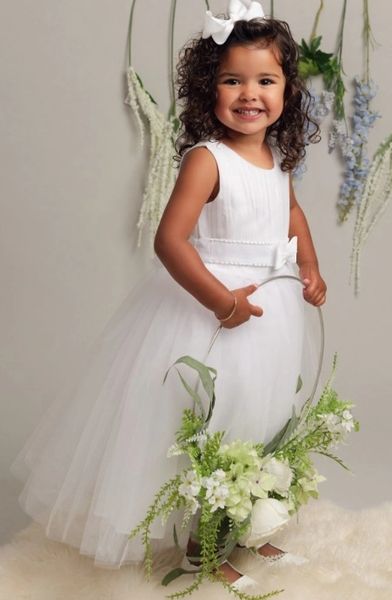 White Flower Girl Dresses by Mia Bambina Boutique