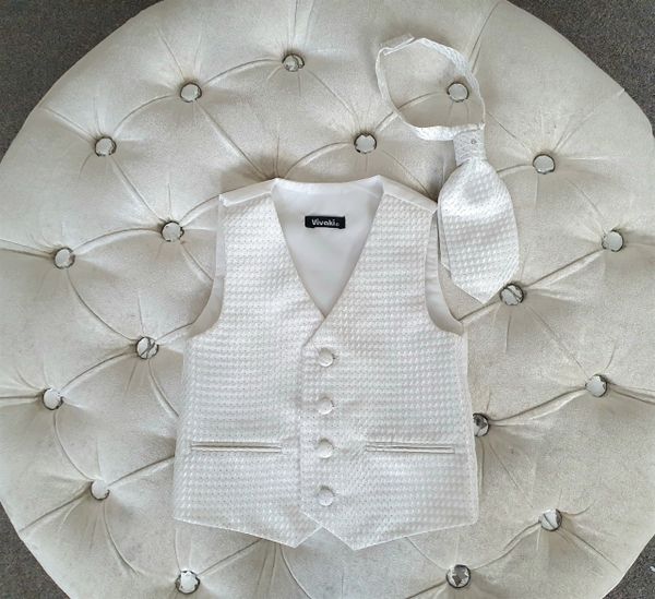 Boys hot sale ivory waistcoat