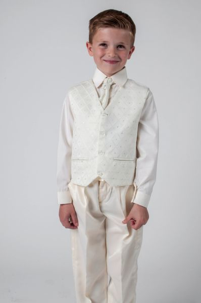 Baby Boys Marcus Ivory Waistcoat Suit | Children's Special Occasionwear ...