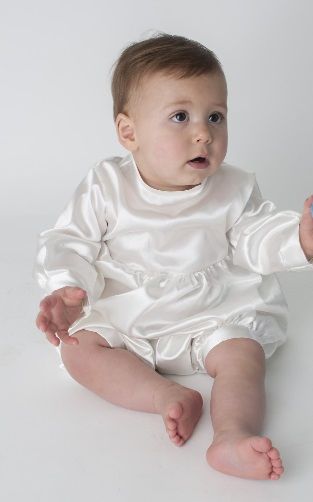 Baby Boys Leonidas White Traditional Romper Christening Suit | Children ...