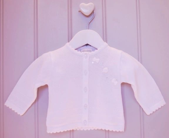 Baby girl christening clearance cardigan