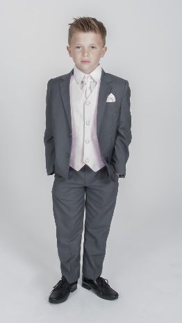 Grey suit clearance pink waistcoat