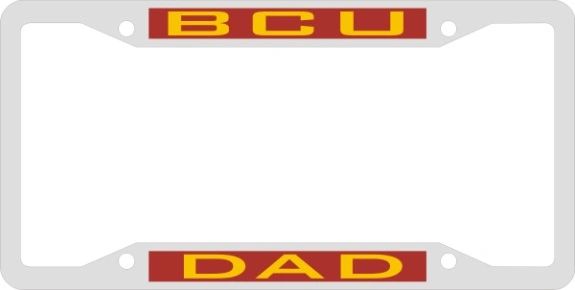 License Plate Frame, BCU DAD