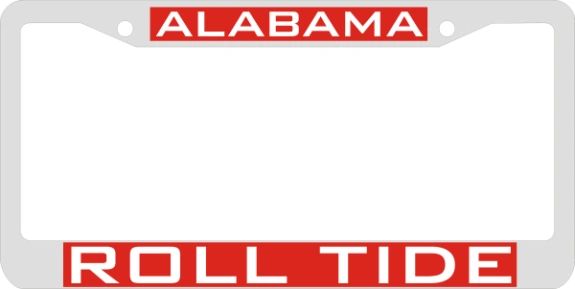 License Plate Frame, Alabama Roll Tide