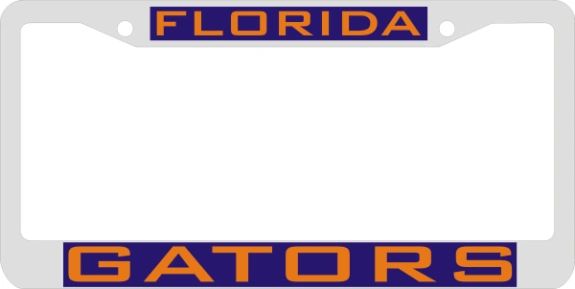 License Plate Frame, UF Gators