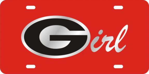 License Plate, Georgia (Oval G irl)