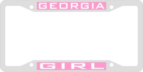 License Plate Frame, Georgia Girl