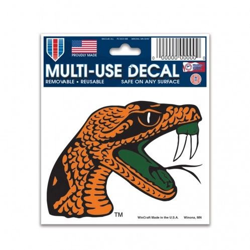 DECAL, FAMU, RATTLER, MULTI-USE 3" X 4"