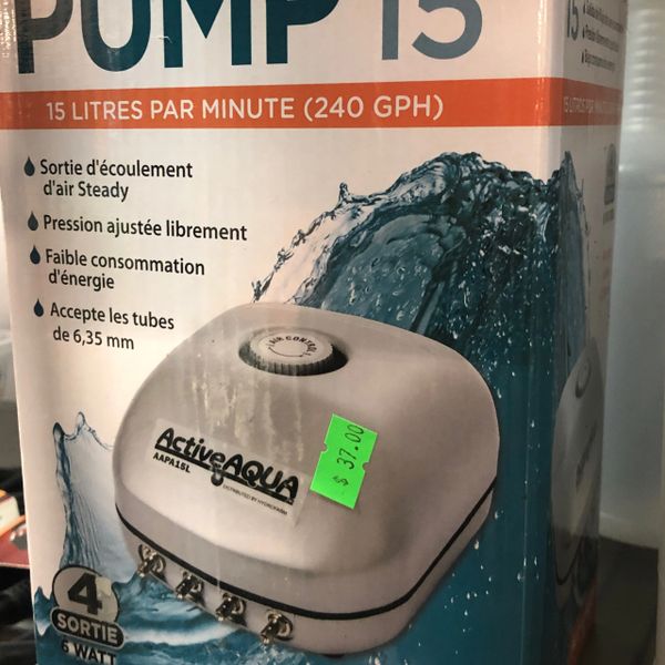 Active Aqua Air Pump, 4 Outlets, 6W, 15 L/min
