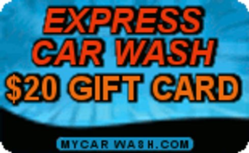 Express Car Wash $20 Express Car Wash Gift Card