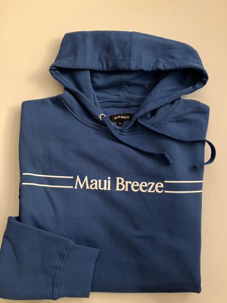 MAUI BREEZE HOODED SWEATSHIRT BLUE