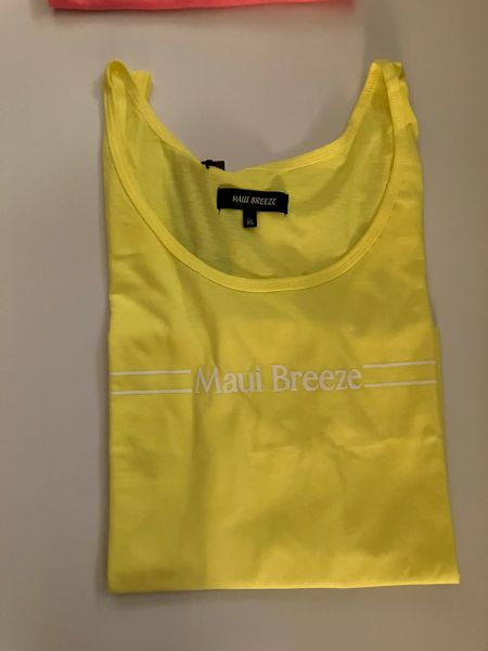 MAUI BREEZE TEE SHIRT SLEEVELESS LEMON