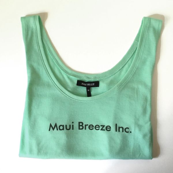 MAUI BREEZE TEE SHIRT MINT GREEN