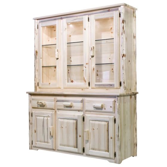 CHINA HUTCH Custom Handmade Log, Rustic, and Modern Rustic Furniture