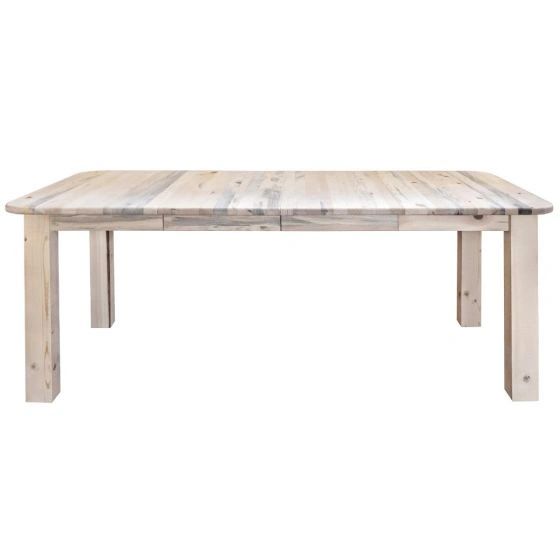 4 POST DINING TABLE WITH LEAVES Custom Handmade Log, Rustic, and