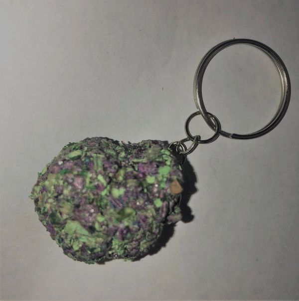 420 hat pin keychain marijuana hemp jewelry art nug bud art 