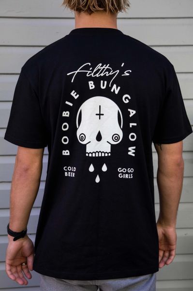 Boobie Bungalow Tee Black Filthy Tees Is drinking a bo & luke by against the grain brewery at the boobie bungalow. boobie bungalow tee black