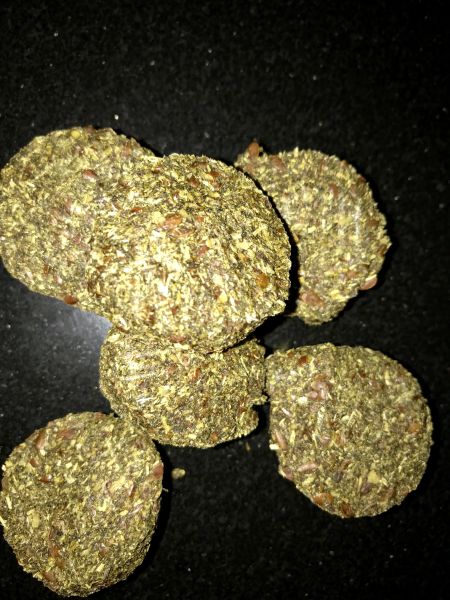 View of 1 pound Alfalfa Formula Low Sugar Horse Treats with Omega 3