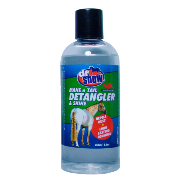 DR SHOW MANE & TAIL DETANGLER. 125ml, 250ml, 1Ltr