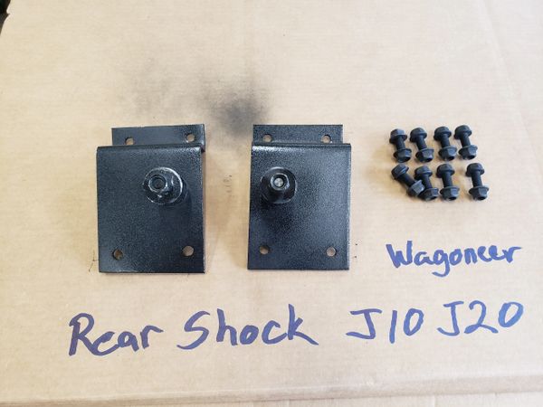 J10 J20 Wagoneer Cherokee SJ Rear Shock relocation brackets to prevent shock binding after lift