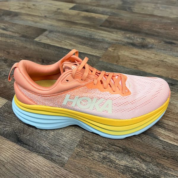 Hoka - Women's Bondi 8 - Shell Coral/Peach Parfait - 1127952 SCPP